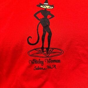 Vintage 90s Salem Massachusetts Witchy Women T‎ Shirt Medium